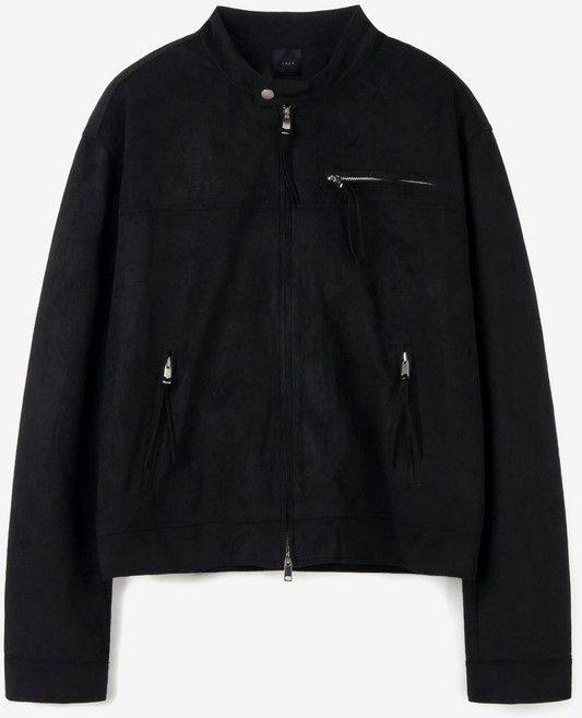 롭 스웨이드 바이커 자켓