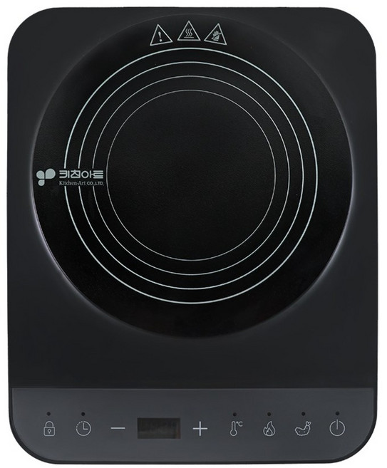 키친아트 인덕션 1구 전기레인지 터치식 간편조작 깔끔세척 과열방지 KI-5005B, 일반형