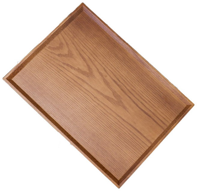 국산 우드 트레이 애쉬 나무 측면사선 일반형 쟁반, 1개, 애쉬측면사선