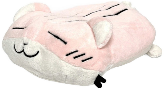 성업 햄스터 쿠션 인형 45cm 동물 애착, 핑크, 1개