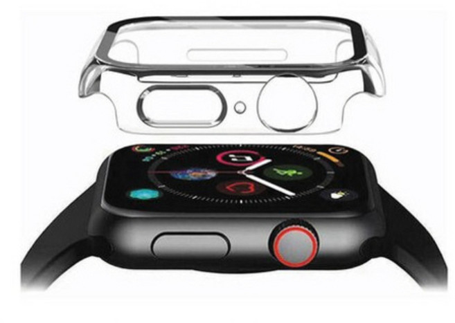 킹아이폰 에이튠 애플워치 7/8/9 풀커버 강화유리 케이스 2개