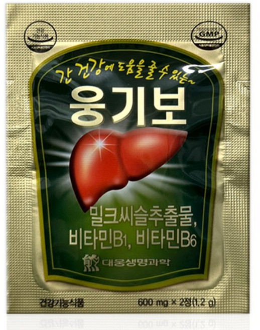 대웅생명과학 웅기보 밀크씨슬 간건강, 400개