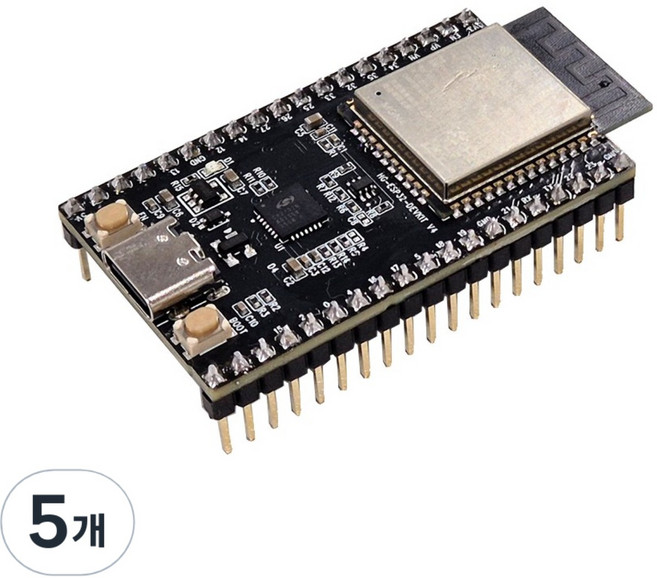 ESP32 DevkitC V4 USB C 타입 최신 32E 모듈 적용 개발보드, 5개