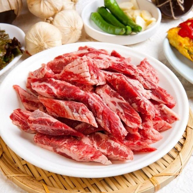 쫄깃한 갈비살 당일작업 구이용 국내산 한우 1++ 냉장 갈비살 진공포장, 1개, 200g