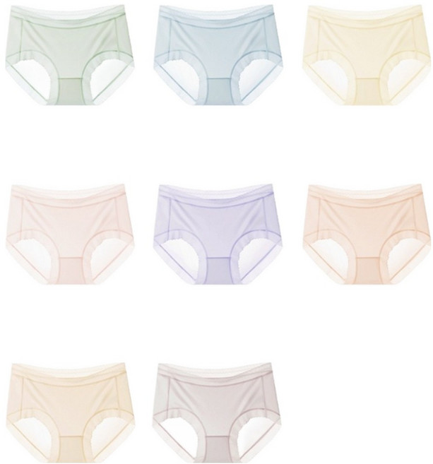 레이스 여성 팬티 8매