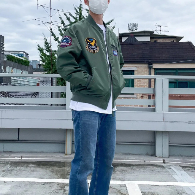 지프 Yellow Eagle MA-1 항공점퍼 JM3JPU271-카키
