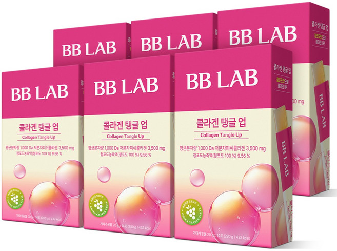 [무료배송/오늘출발] 비비랩 콜라겐 탱글 업 프리미엄 맛있는 콜라겐, 280g, 8박스