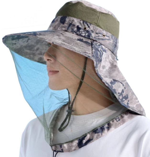 일상온 양봉모자 풀커버 방충망 모자