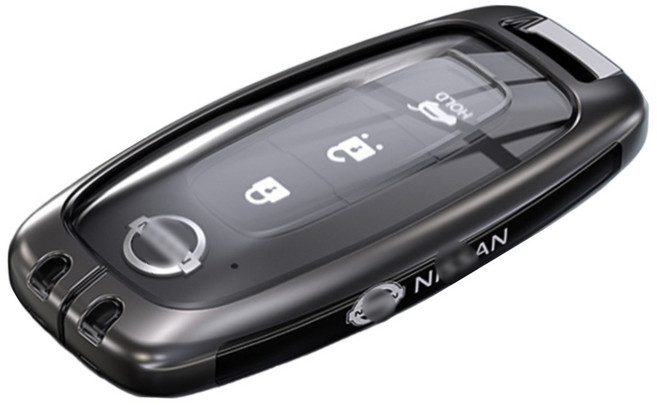 닛산 인피니티 호환제품 플랭크 건메탈 알로이 스마트 키 케이스 쥬크 큐브 알티마 맥시마 Q30 Q50 QX60 Q70, 플랭크 NI01