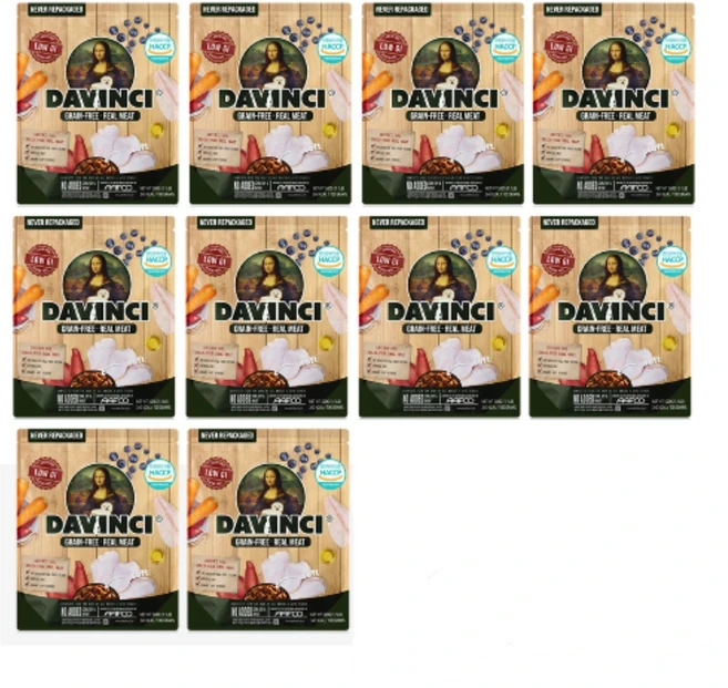 다빈치독 그레인프리 리얼미트 5kg 500gx10개. 강아지 다이어트 사료 6free 지퍼백 개별포장, 500g, 10개, 닭 - 쿠팡