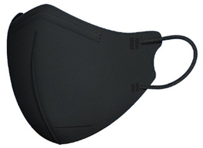 아르떼 새부리형 마스크 KF94 의약외품 개별포장 블랙 100매, 1매, 100개