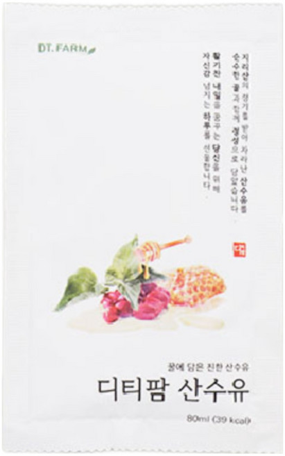 디티팜 산수유즙 프리미엄 실속패키지 / 80년 구례명인의 손길로 완성된 산수유즙(진액), 50개, 80ml