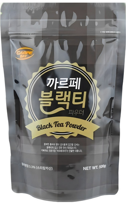 까르페 블랙티 홍차 파우더 500g X 12봉(1박스) 대호식품, 1개입, 12개