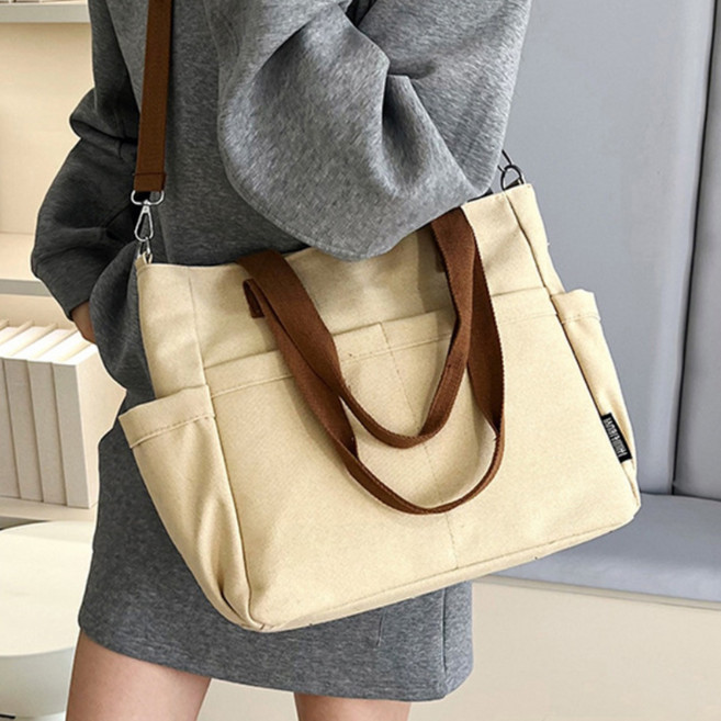 TSMK 가방 다용도 캐주얼 패션 데일리 캔버스 백 에코