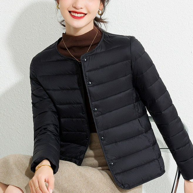 레송 여성 경량 패딩 슬림핏 초경량 보온 점퍼 데일리 아우터