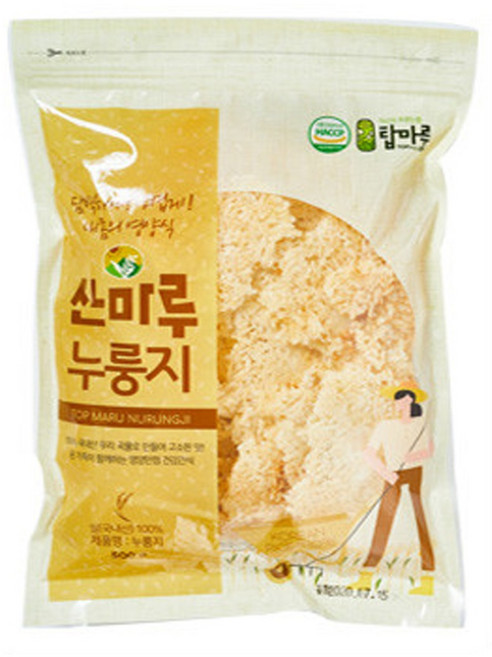 산마루 전통 누룽지 국내산 쌀 웰빙간식, 500g, 1개