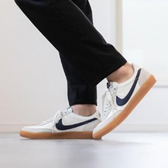 [국내 백화점] 나이키 킬샷2 레더 남성 단화 스니커즈 흰색 파랑색