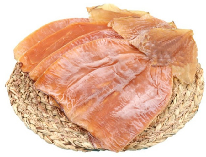 마른 오징어 몸통 껍질 벗은 마른 오징어, 1개, 500g(7~8마리)