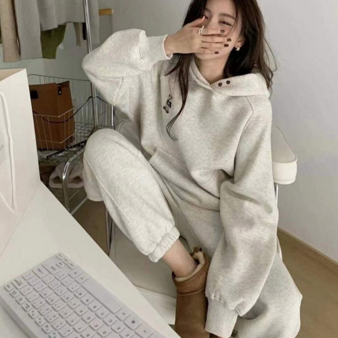 여성 트레이닝복세트 후드티 + 트레이닝바지 맨투맨 티 TZ24112099 56