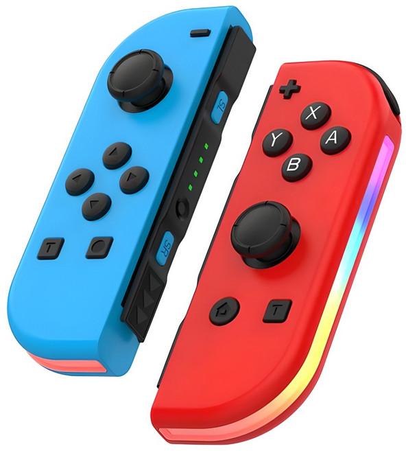 VILCORN 호환 가능 닌텐도 스위치 컨트롤러 JOY-CONS L/R 무선 스위치 OLED 조이스틱, 빨간색