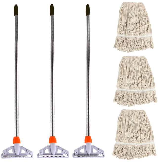 마포 걸레 (걸레 엉킴방지기능) 3세트 대걸레 바닥 물걸레 밀대 청소용품 업소용 사무실, 마포걸레세트 3세트, 1개