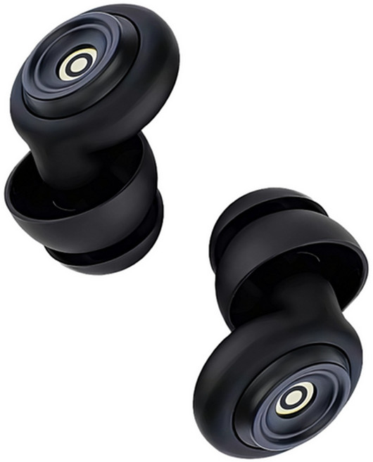 제로데시벨 소음차단 이어플러그 실리콘 귀마개 블랙 (케이스 포함), 1개, 2개입