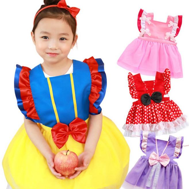 방수 공주 앞치마 원피스 4종 할로윈 크리스마스 생일 선물