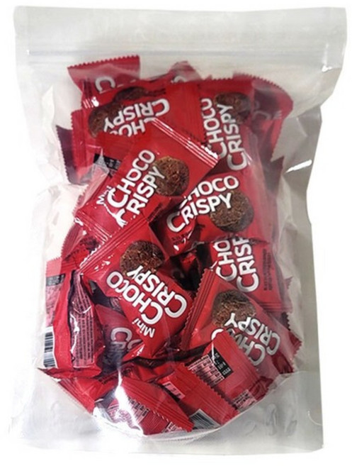 미니 초코 크리스피 오트밀과자 300g 오트밀 크런치 지퍼팩 포장, 1개