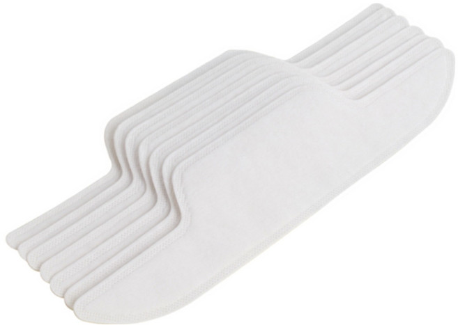 / / 셔츠 카라 오염 변색 방지 패드 셔츠깃 목때 흰셔츠 땀 얼룩 흡수, 20개, 화이트