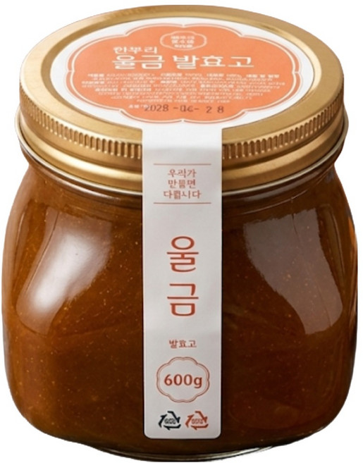 한우리 발효가 울금 발효고 국산 진도 울금 진한 울금 액기스, 600g, 1개