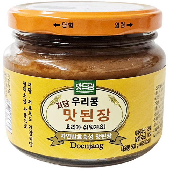 저당 맛 된장, 4개, 500g