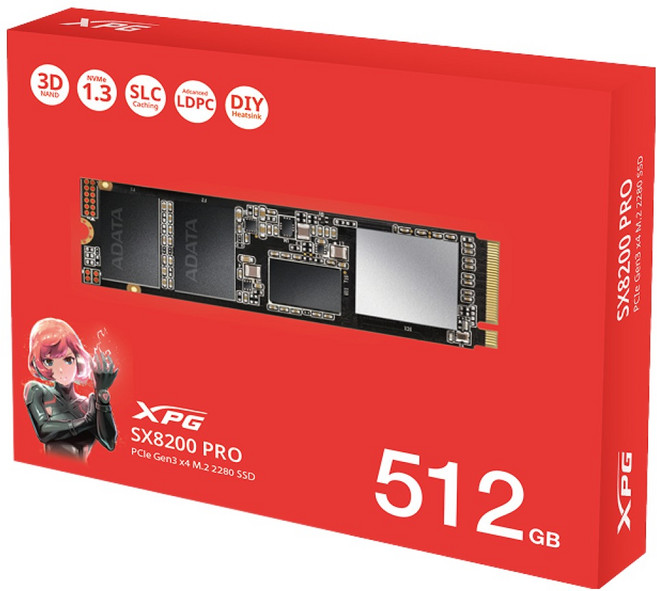 ADATA XPG SX8200 Pro M.2 NVMe 파인인포 (512GB)