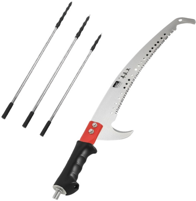 풀림없는 이중잠금 다용도 장대 고지톱 3M 5M 7M /가지치기 장대톱 전정톱 길이조절 가능(FOPS330 FOPS550 FOPS670), 5단 5M, 1개