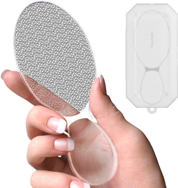 Readaeer 바리이뻐 글라스 풋케어 발 각질제거기, 1개