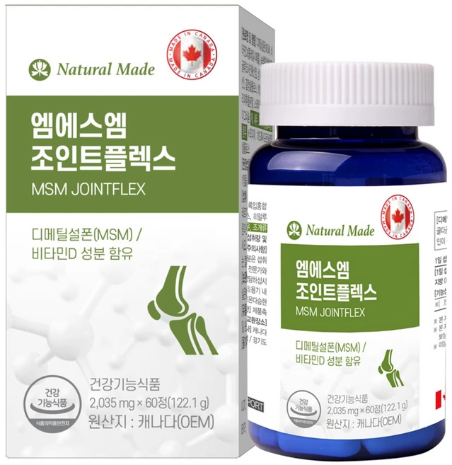 네츄럴메이드 엠에스엠 조인트플렉스, 1박스, 60정 - 쿠팡