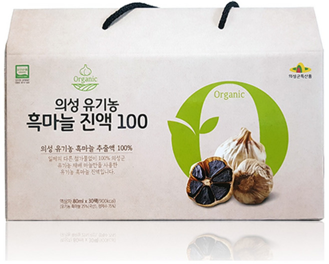 유기농 흑마늘즙 [대성의성마늘] 의성 유기농 흑마늘진액100 (80ml*30포*1박스), 2.4L, 1개