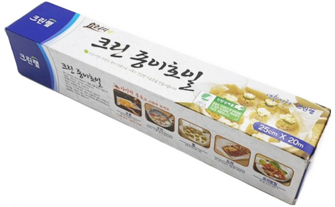 크린랲 크린랩 종이호일 25cm x 20m (4개) 기름 종이 유산지, 4개