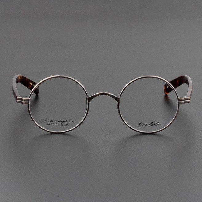 우브로 일제 라운드 안경 안경테 티타늄 일본 금자 뿔테 긱시크 둥근 동그란 김구 존레논 남자 여자 해리포터