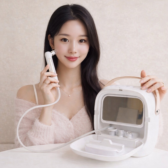 코즈코어 아쿠아필 앤 부스터 피지제거기 아쿠아필링기 수분보충기 각질제거기 물광피부, 혼합색상, MR-CL-213A