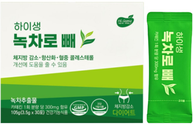 하이생 녹차로 빼 30포*3개, 3개, 105g