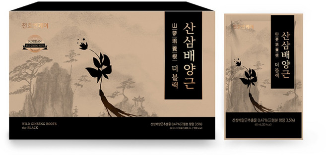 천호엔케어 산삼배양근 더블랙, 30개, 60ml