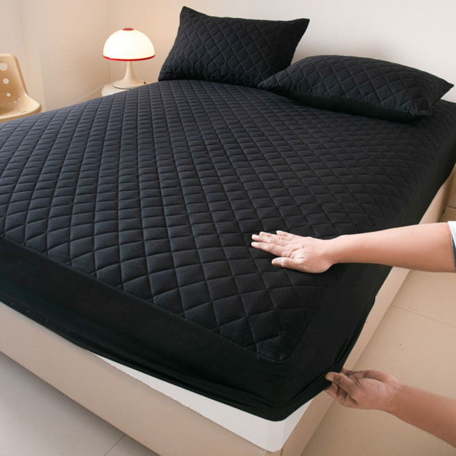 SkyNest새로운 방수 체크형 통기성 심플 매트리스 커버양질 먼지없는 방수 매트리스 커버