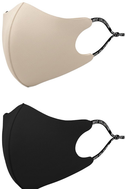 그레이스 사계절 마스크 메쉬 스포츠 끈조절 빨아서 쓰는 블랙 3D 연예인 입체마스크 6개세트