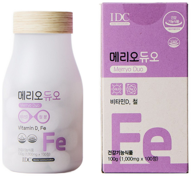 메디오듀오 메리오듀오 아기 어린이 철분제 유아 아이 철분 츄어블 100일분, 1개, 100g