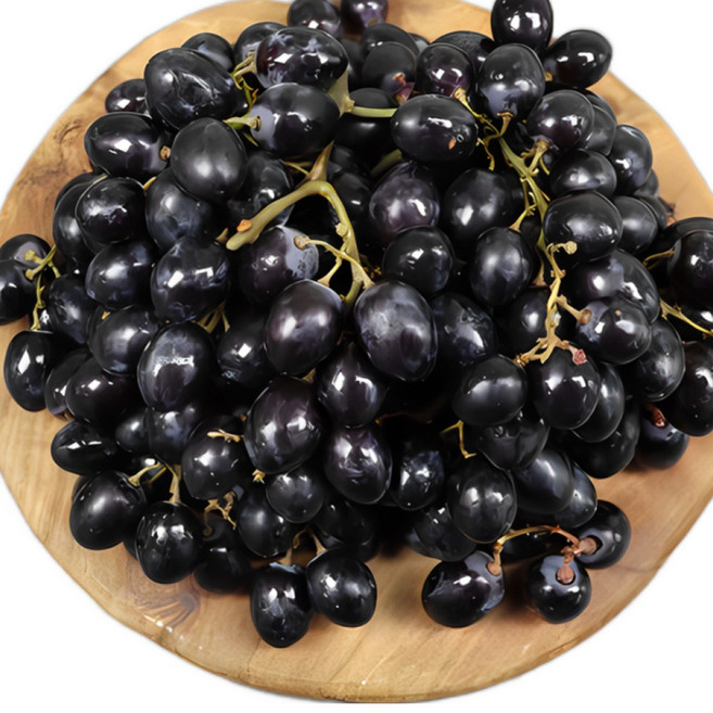 푸드꾸미 수입포도 씨없는 고당도포도 블랙머스켓 블랙샤인 블랙포도, 1박스, 1kg(블랙샤인)