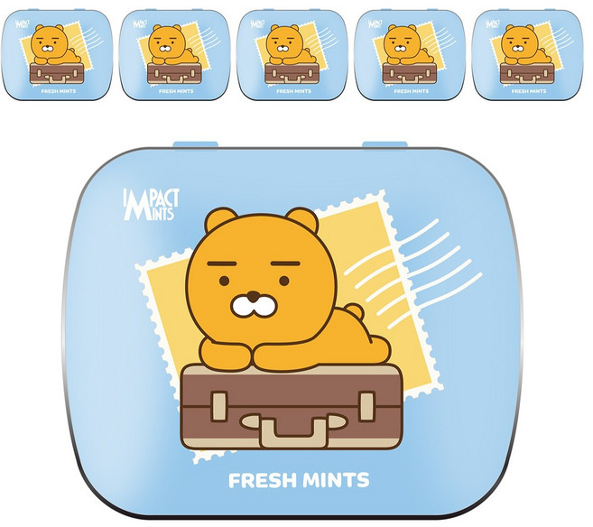 임팩트민트 카카오프렌즈 프레쉬 민트 캔디, 15g, 6개