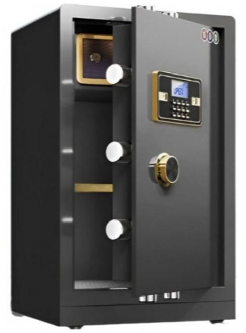 노블 화재방어 금고 스마트 내화인증 현금보관함 디지털 가정용 대형, 80CM 비밀번호 블랙