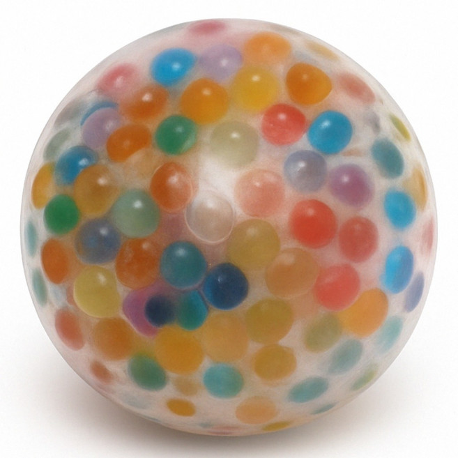 비와이 컬러풀 스트레스 볼 유광구슬, 1개