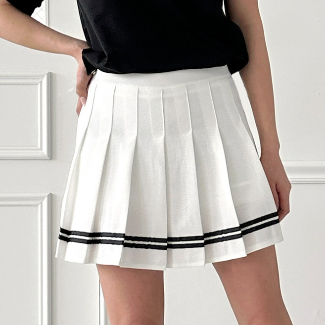 날씨요정 테니스스커트 체크 미니 치마 골프 속바지