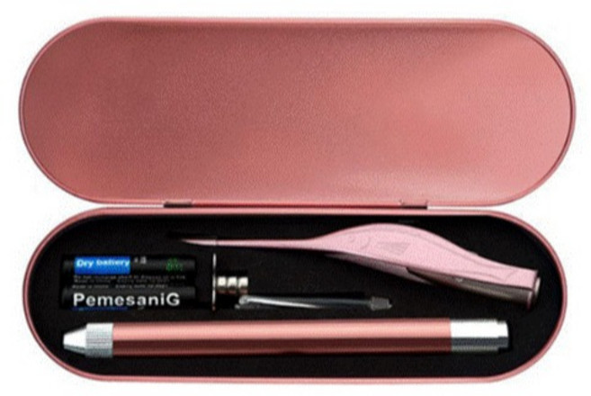 두스비 LED 귀이개 핀셋 아기 귀후비개 귀지제거, 1개, 1세트